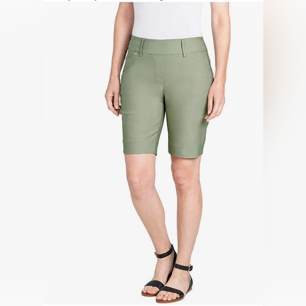 Hilary Radley Women's Midweight Bermuda Pull-On Short